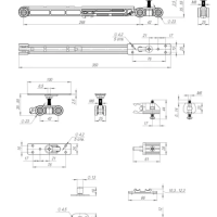 Раздвижная система с доводчиком Set 1