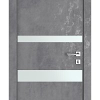 ШИ дверь DO-612 Бетон темный/Снег