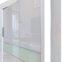 ШИ дверь DO-602 Белый глянец/стекло Белое