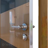 Дверь межкомнатная DO-508 Анегри темный/стекло Черное