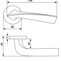 Дверная ручка COMETA R5 OSA