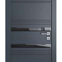 Дверь межкомнатная DO-515 Мэджик ПЭТ/стекло Черное