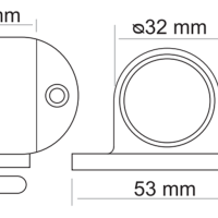 Дверной ограничитель магнитный MDS-1 PC