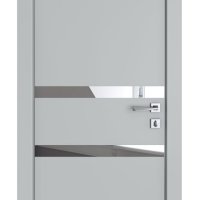 Дверь межкомнатная DO-513 Силк маус/Зеркало