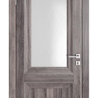 Дверь межкомнатная DO-PG2 Орех седой темный/Ромб