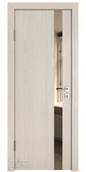 ШИ дверь DO-607 Ясень капучино/зеркало Бронза