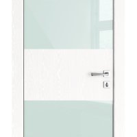 ШИ дверь DO-608 Жемчуг/стекло Белое