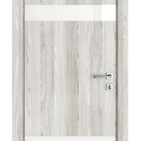 ШИ дверь DO-602 Айс/стекло Белое