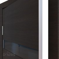 Дверь DO-502 Венге горизонт/стекло Черное Скидка 50 %!