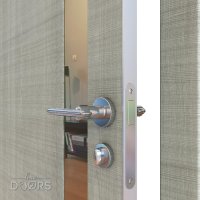 ШИ дверь DO-607 Серый дуб/зеркало Бронза