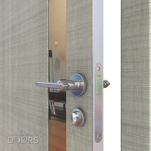 ШИ дверь DO-607 Серый дуб/зеркало Бронза