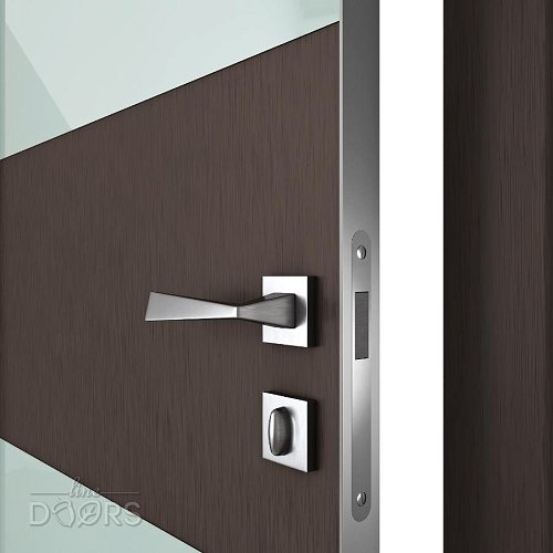 Дверь межкомнатная DO-508 Бронза/стекло Белое