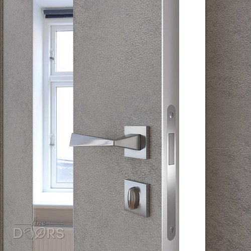 ШИ дверь DO-610 Бетон светлый/Зеркало