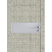 Дверь межкомнатная DO-509 Серый дуб/Снег