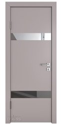 ШИ дверь DO-602 Серый бархат/Зеркало