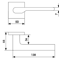 Дверная ручка MH-53-S6 SC