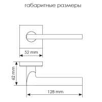 Дверная ручка MH-50-S6 W