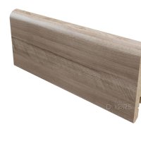 Плинтус Орех седой светлый ПВХ