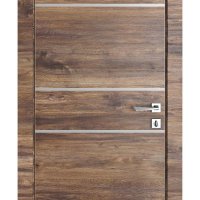 Дверь межкомнатная DG-517 Лофт темный/молдинги светлые