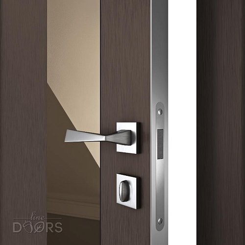 Дверь межкомнатная DO-504 Бронза/зеркало Бронза