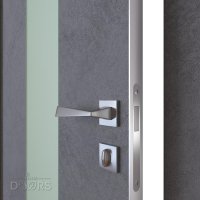 Дверь межкомнатная DO-510 Бетон темный/Снег