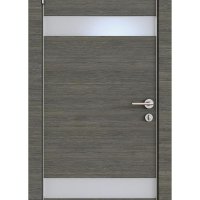 Дверь межкомнатная DO-502 Ольха темная/Снег