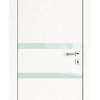 ШИ дверь DO-613 Жемчуг/стекло Белое