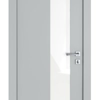 ШИ дверь DO-604 Силк маус/стекло Белое