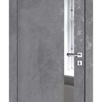 Дверь межкомнатная DO-507 Бетон темный/Зеркало