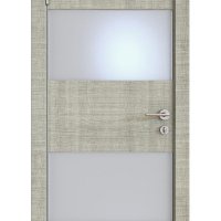 ШИ дверь DO-608 Серый дуб/Снег