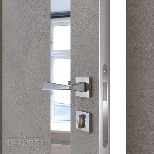 Дверь межкомнатная DO-507 Бетон светлый/Зеркало