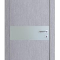 Дверь межкомнатная DO-509 Металлик/Снег