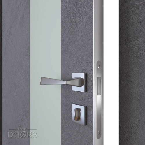 Дверь межкомнатная DO-504 Бетон темный/Снег