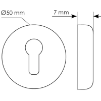 Накладка на евроцилиндр LUX-KH-R5 NERO