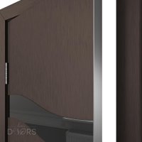 ШИ дверь DO-603 Бронза/стекло Черное