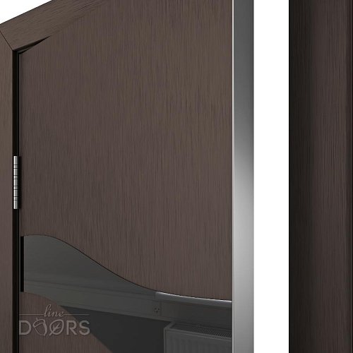 ШИ дверь DO-603 Бронза/стекло Черное