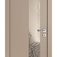Дверь межкомнатная DO-504 Латте софт/вставка Веста