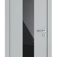 ШИ дверь DO-610 Силк маус/стекло Черное