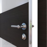 Дверь межкомнатная DO-508 Венге горизонтальный/Снег