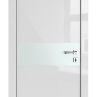 Дверь межкомнатная DO-509 Серый глянец/Снег