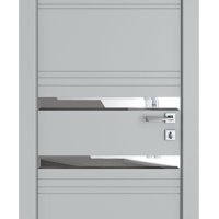 Дверь межкомнатная DO-515 Силк маус/Зеркало