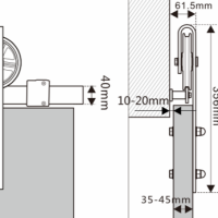 Раздвижная система Loft 3 (Крепление сбоку)