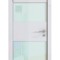 Дверь межкомнатная DO-508 Белый глянец/стекло Белое