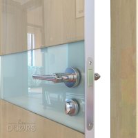 Дверь межкомнатная DO-509 Анегри светлый/стекло Белое