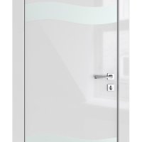 ШИ дверь DO-603 Серый глянец/Снег