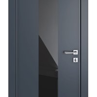 Дверь межкомнатная DO-510 Мэджик ПЭТ/стекло Черное