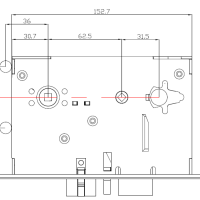 Электронный гостиничный замок HSU-9936-G