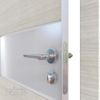 Дверь межкомнатная DO-501/1 Ива светлая/Снег Скидка 50 %!