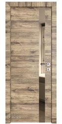ШИ дверь DO-607 Лофт светлый/зеркало Бронза