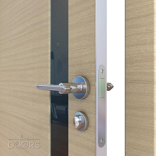 Дверь межкомнатная DO-507 Неаполь/стекло Черное